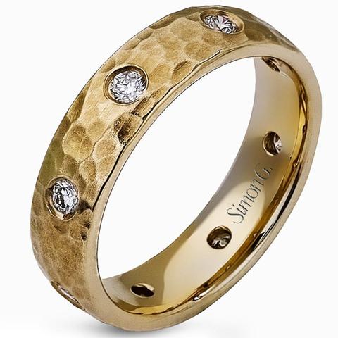 Simon_G._Yellow_Gold_Diamond_Bezel_Set_Ring_with_Hammered_Finish_Style_LP2176_large